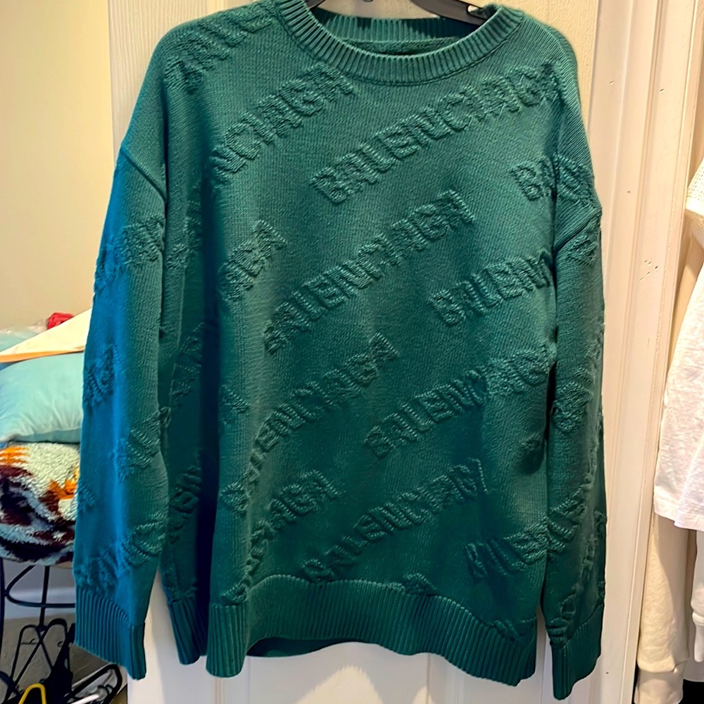 Possibly Balenciaga Green Sweater